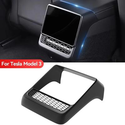 For Tesla Model 3 Highland 2024 Rear Center Console Air Outlet Cover Vent Outlet Dust Cover Car Styling Interior Car Accessories