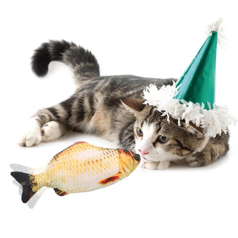 Kids Electric Pet Electric Floppy Fish Toy Toddler Interactive Soft Plush Toy Animal Model Cognitive Interactive Gift for Baby