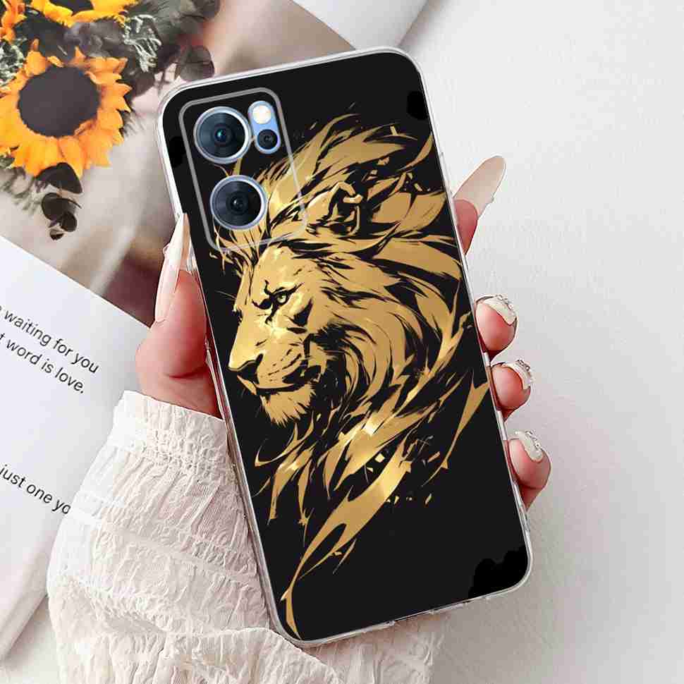 For Oppo Reno7 5G Casing Cute Cat Flower Painted Cover Soft Fundas Phone Case For Oppo Find X5 FindX5 Lite Reno 7 5G Back Cover