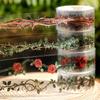 Beautiful Day Thorns Series Floral PET Tape - Retro Journaling & Collage Decoration, 4 Styles