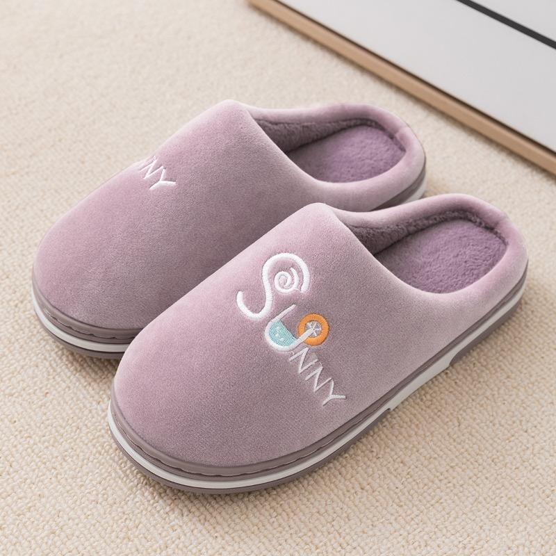 

Хлопковые тапочки большого размера мужские осенне-зимние домашние нескользящие бархатные теплые домашние бесшумные хлопковые туфли женские зимние 40-41 [Suitable for sizes 39-40]