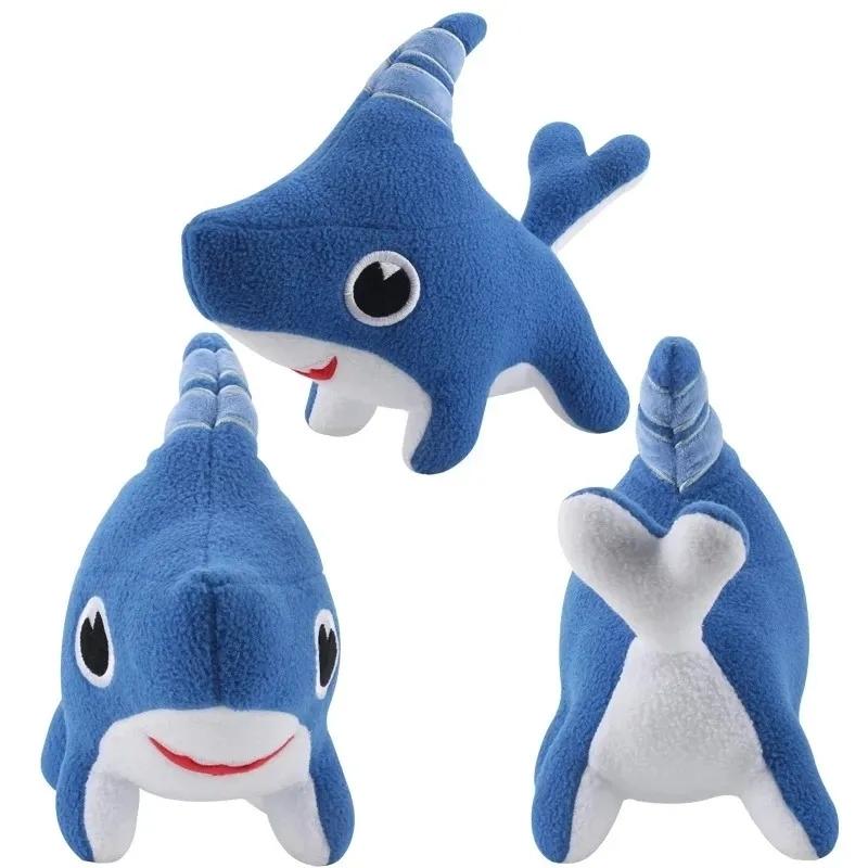 11 Inch Shark Dog Plush Toy Marine Stuffed Animal Blue Shark Cachorro Pelúcia Doll Pillow Plushies Baby Boys Girls Birthday Gift