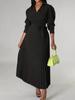 2025 Autumn Bestseller: Elegant V-Neck Long-Sleeve Pleated Waist-Cinching Women's Coat