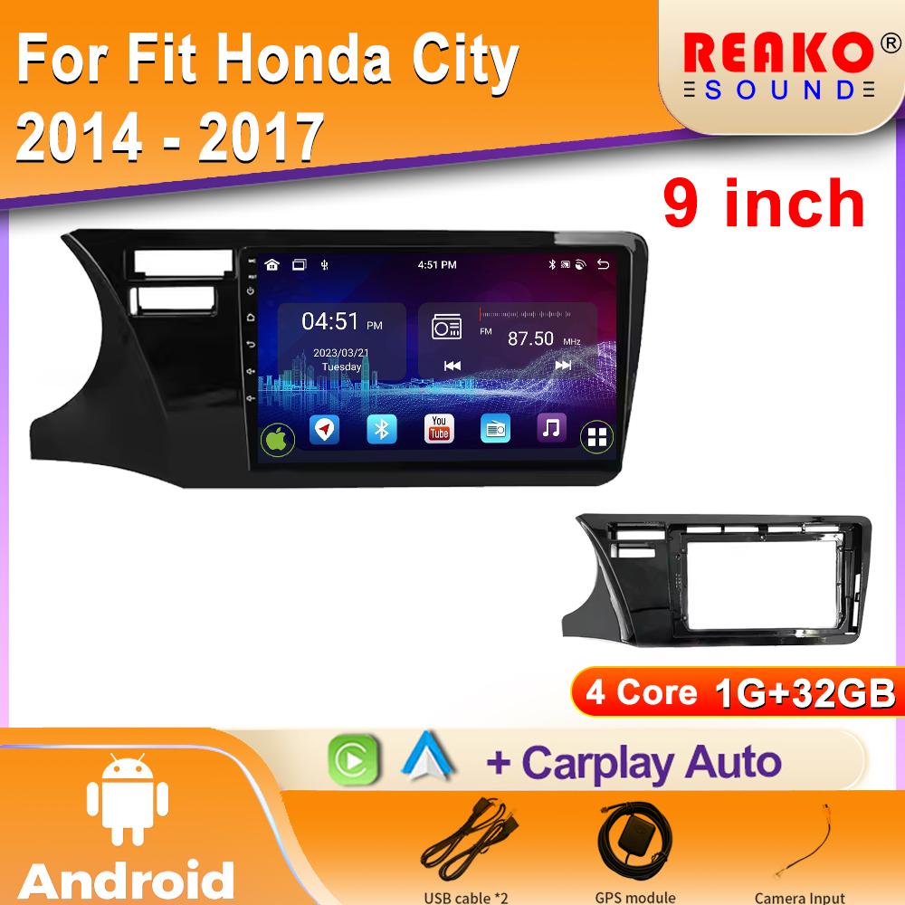

Автомобильное радио Carplay для Honda City 2014 2015 2016 2017 Навигация GPS Android Auto Мультимедийный проигрыватель Стерео Блок 2din Wifi 4 core 1GB+32GB carplay