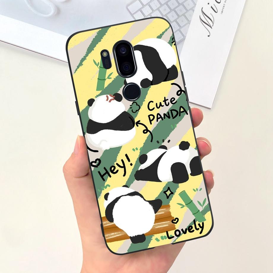 For LG G7 ThinQ G7 Plus Case Luxury Soft Silicone TPU Bumper Phone Cover for LG G6 G6+ Plus Capa Panda Rabbit Goothic Style Case