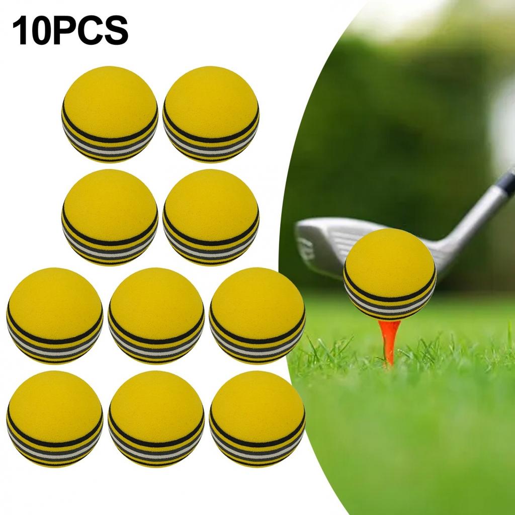 Colorful Rainbow Sponge Balls for Golf Swing Training (10pc Set)
