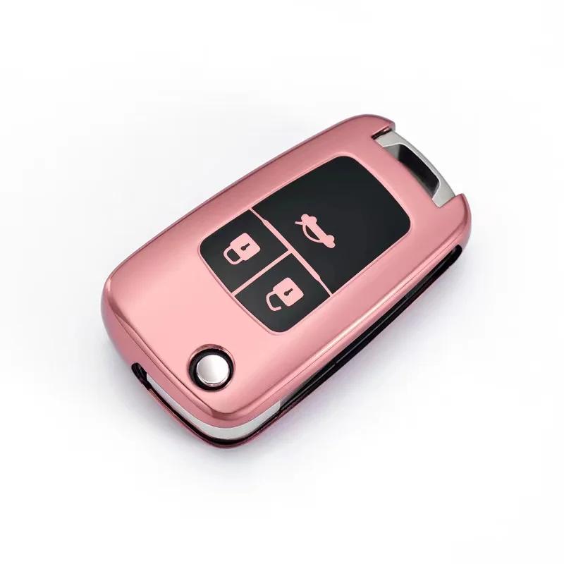 TPU Shell For Chevrolet Cruze Aveo Trax Sail Malibu Captiva Opel Vauxhall Astra J Corsa Insignia Mokka Car Flip Key Case Cover