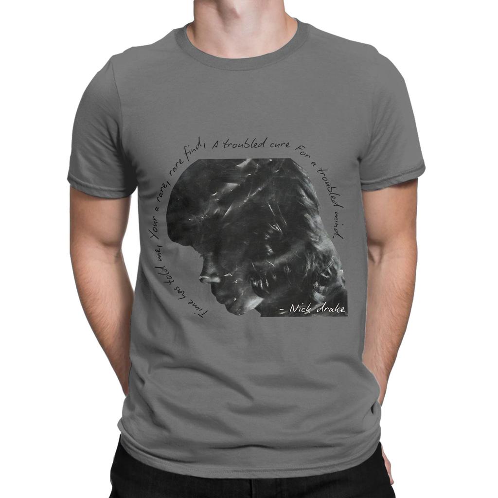 Nick Drake T Shirt Unisex 100 Cotton Vintage Tshirt Crewneck Tee Shirt Short Sleeve Clothing Gift Idea