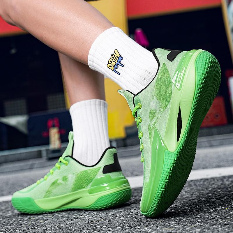 New training actual combat basketball shoes male youth students professional cushioned rebound leisure sports shoes