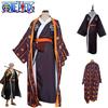 Trafalgar D Water Law Cosplay Costume Premium Quality Kimono Robe For Halloween Carnival
