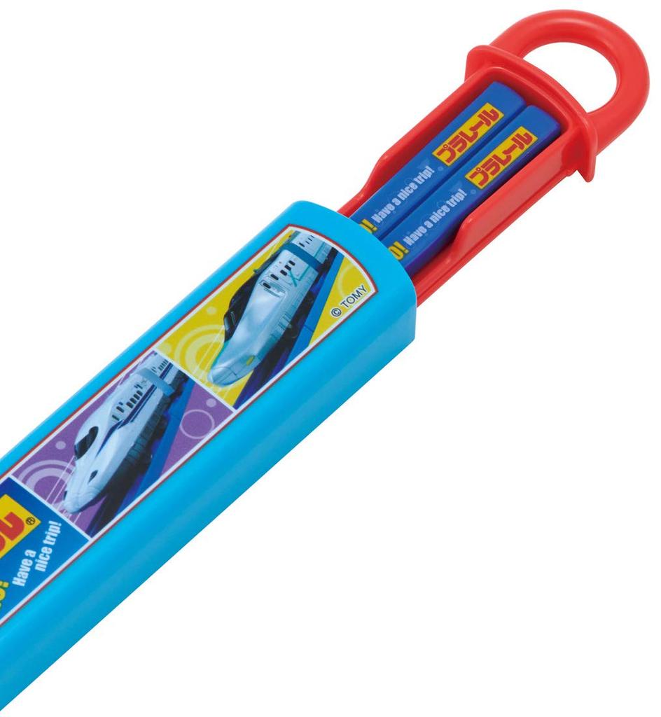 Skater Antibacterial Chopsticks and Chopstick Case Plarail Made in Japan A Children's Ag+ Set, 21, 16.5cm, ABS2AMAG, -