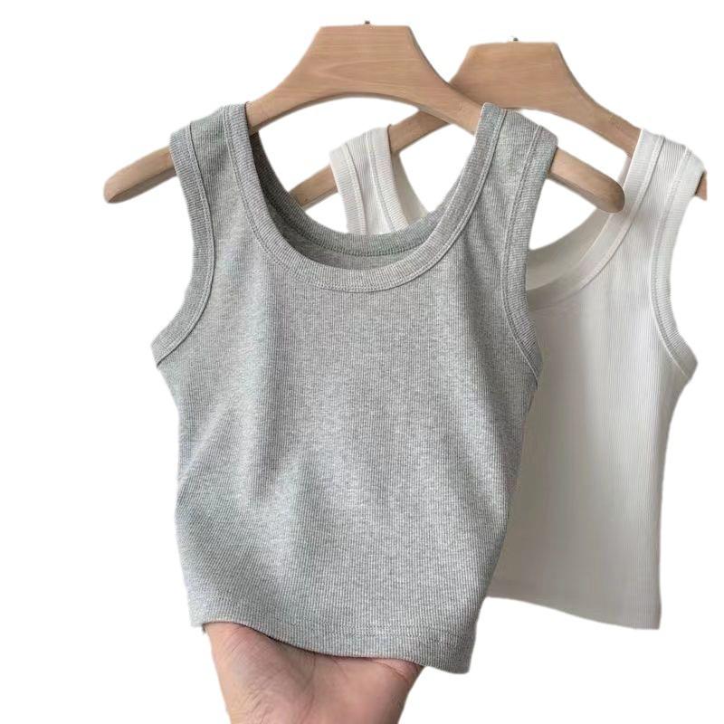 Women's High Waist Sleeveless Crop Top: Trendy, Sexy Summer Camisole with Stylish Back Design