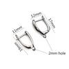 10pcs 2-Styles French Earring Hooks Lever Back Open Loop Setting for DIY Earring Clips Clasp Jewelry Making Accessories Findings