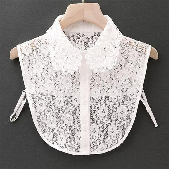 Girls' Lace Stand-Up Frill Collar: Autumn & Winter Versatile Decorative Shirt Layer 