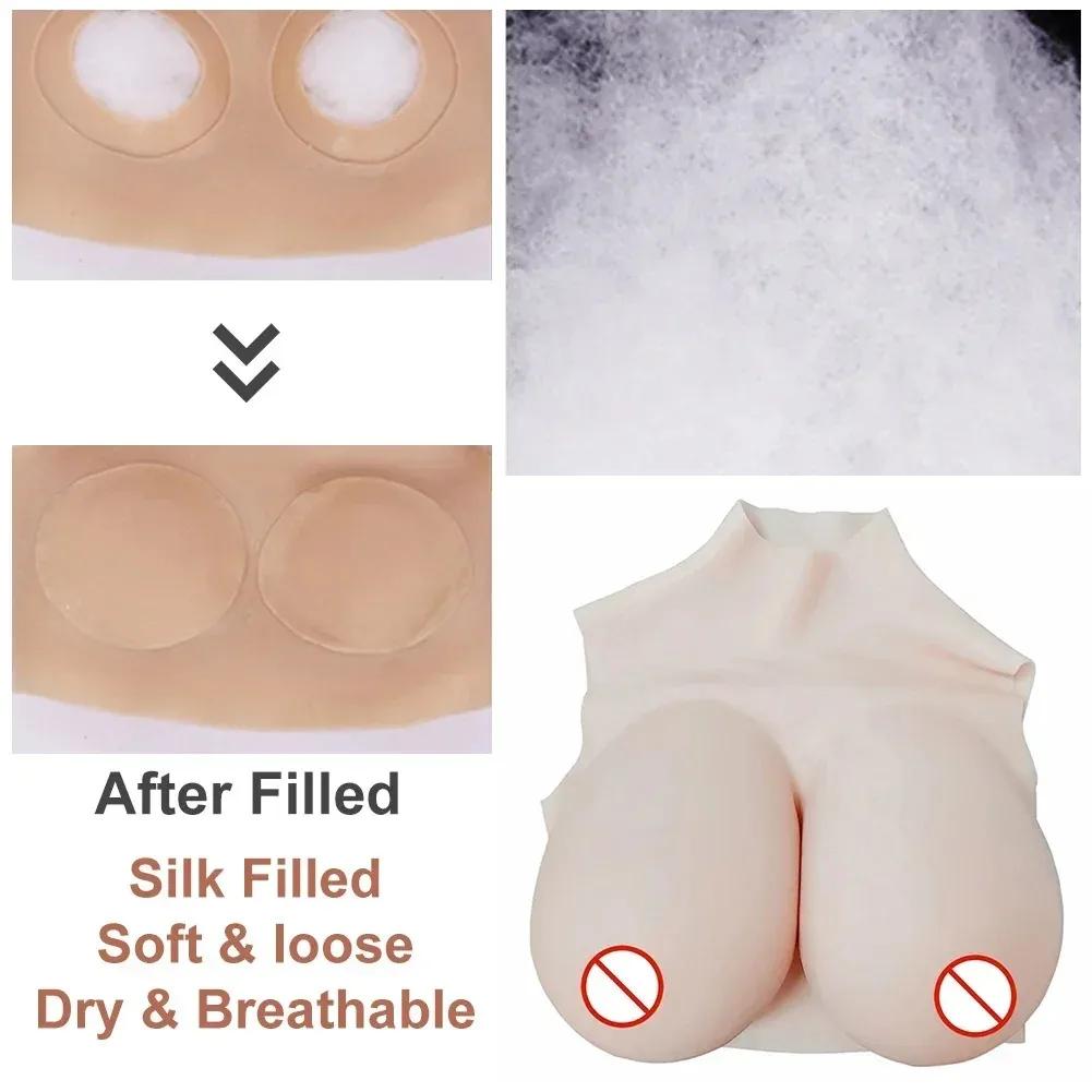 Realistic Silicone Breast Forms Fake Boobs Enhancer for Crossdressers Drag Queens Shemales & Transgenders