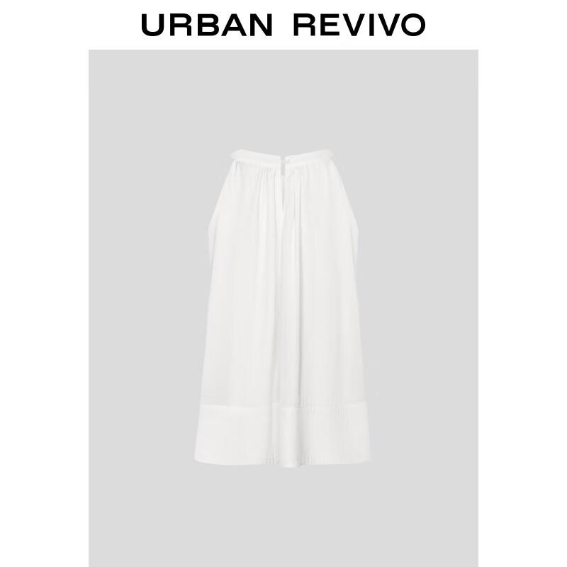 UR Women's Elegant Pleated Sleeveless Blouse