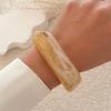 2025  Jewelry Vintage Acrylic Big Geometric Irregular Bangles For Women Trendy Resin Wide Cuff Bangles Bracelets