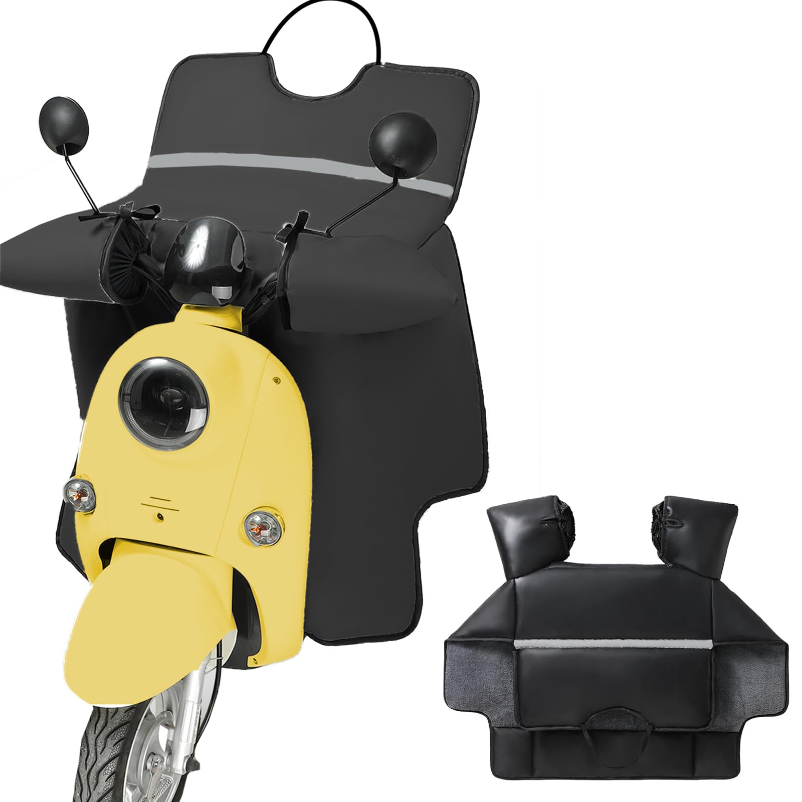 

Solay Motorcycle Leg Scooter Warm and Waterproof and Perfect for Commuting and Winter Scooting Set Covers, Fleece-Lined Apron, Cold-Proof,