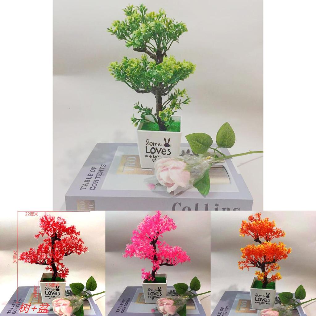 Simulated Peach Blossom Branch Plant Ornament With Plastic Craft For Photography And Home
