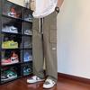 Overalls men's autumn new Hong Kong style ins trendy brand multi-pocket casual pants fashionable handsome loose straight trousers