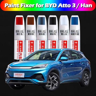 Billackreparationspenna för BYD Atto 3 Han 2022 2023 Paint Fixer Repair Reparation Lacktillbehör Svart Vit Röd Blå