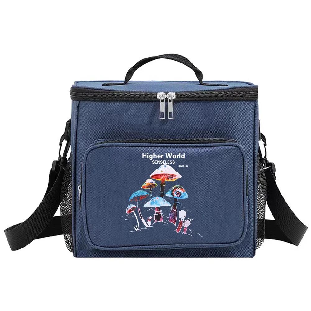 

Lunch Bags Lunch Box Insulated Thermal Handbag Waterproof Camping Organizer Case Cooler Food Storage Boxes New Mushroom Pattern