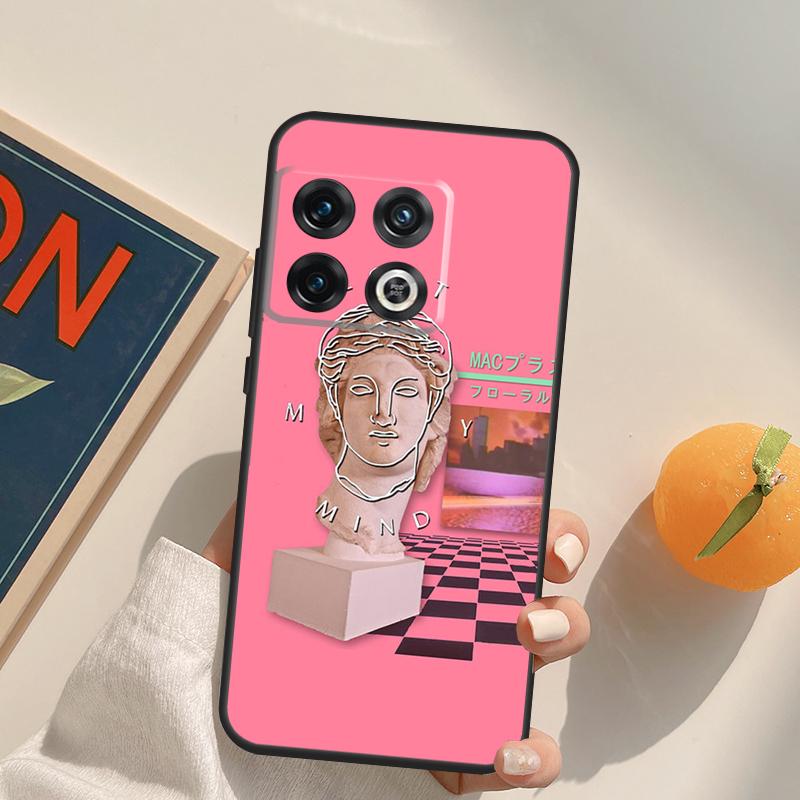 Чохол Vaporwave з грецькою скульптурою для OnePlus 13T 10T 10R 12R 13R 15 13 12 11 10 9 Pro Nord CE 5 2 3 4 Lite N20 N30