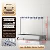 Stainless Steel Mobile Mop and Broom Storage Rack for Cleaning Tools