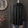 2024 Women's Loose Casual Long Sleeve Irregular Shirt for Autumn/Winter