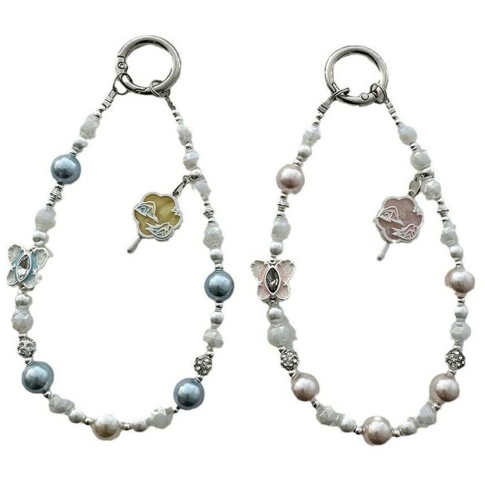 

Cell Phone Lanyard 26cm Plum Blossom Umbrella Phone Chain Wrist Strap with Tether Tab Blue