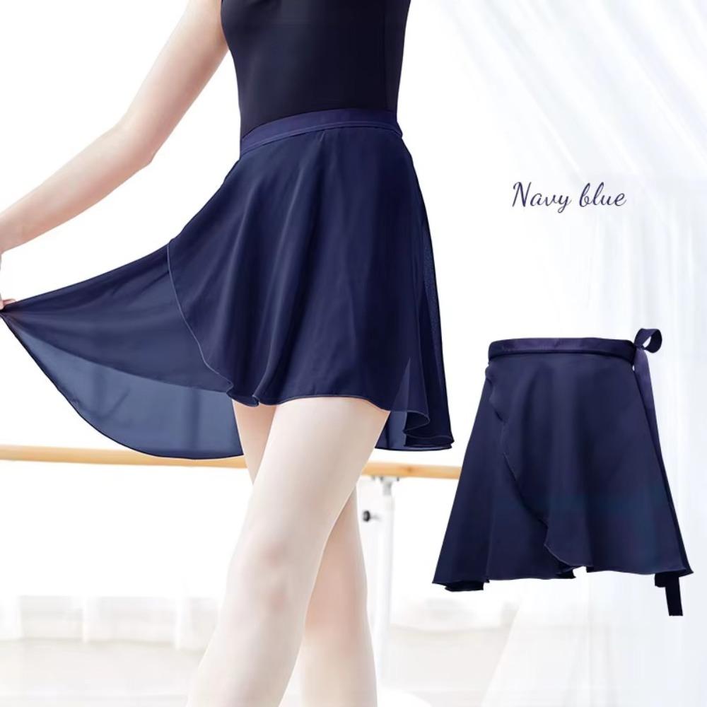 New Lace-up Ballet Skirts Chiffon Solid Color Leotards Skirt Dance Skirts Women