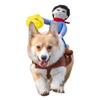 Costume Cane Cavaliere Cowboy per Animali Domestici Abbigliamento Cani Cavaliere Con Cappello, Cappello Bambola Cane Cavaliere Festa Cosplay Costume Animale Domestico