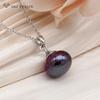 Fashion Wine Red Round Beads Pendant Necklace For Women Party Rose Gold Color Collarbone Chain Jewelry