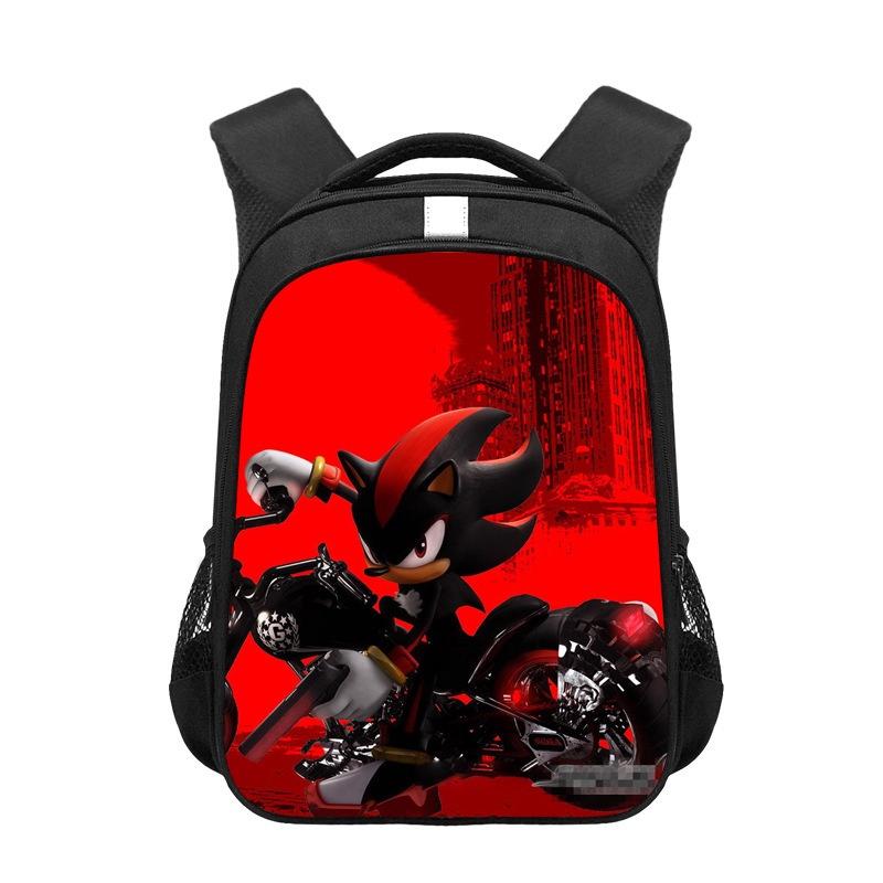 New Sonic Children's Backpack For Boys And Girls Cartoon Trendy School Bag Medium Size 20-35l Capacity