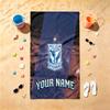 KKS Lech Poznan (1) Beach Towel Customizable Text Comfortable Pool Towels Stylish Beach Accessories Must Have Gifts for Both Men and Women