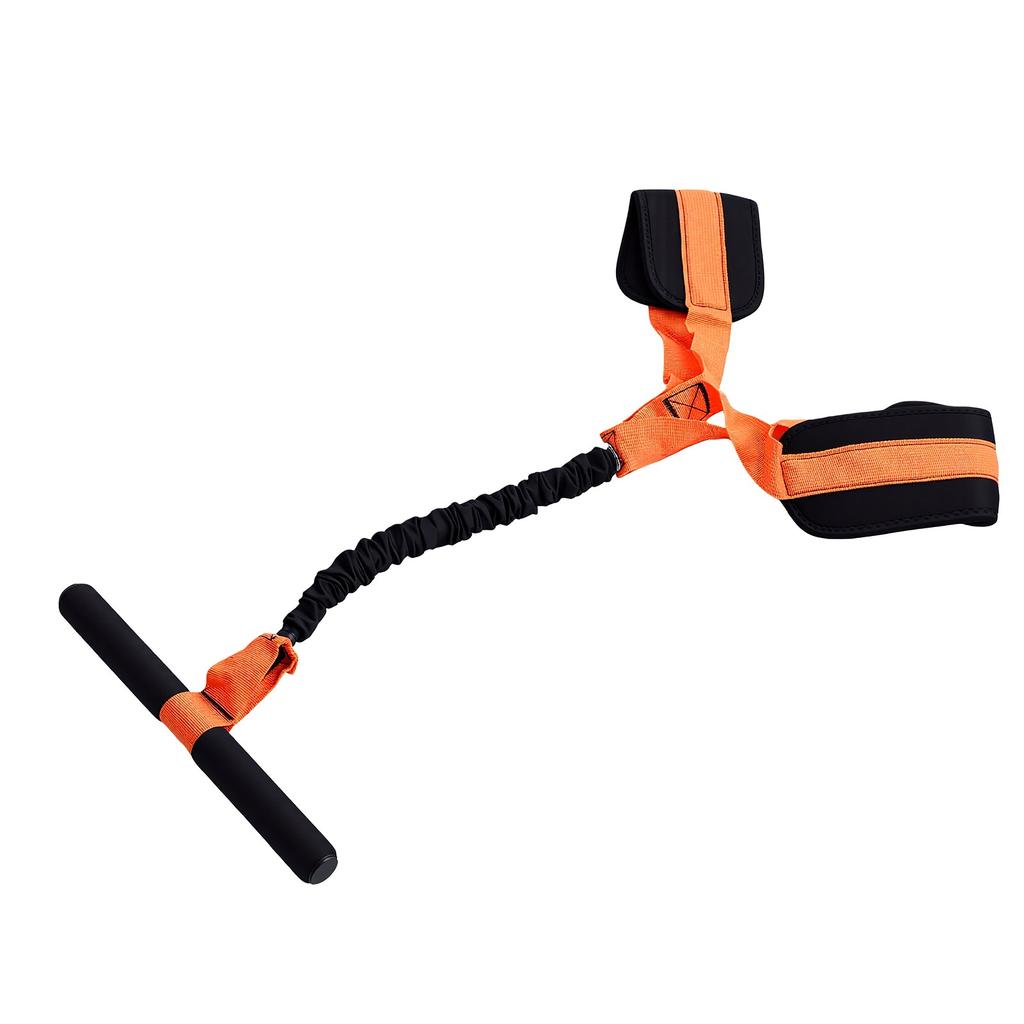 Pedal Resistance Band with Handle Non Slip Foam Grip Strength Training Portable Abdominal Workout Band