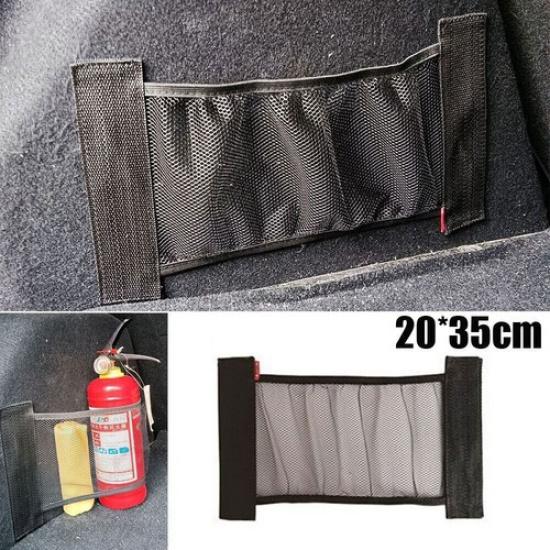 Elastic Mesh Interior Car Trunk Organizer Fixing Bet Storage Bag Car Accessories