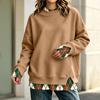 Women's Long Sleeve Casual Sweatshirt Loose Fit Pullover Top for Daily Wear