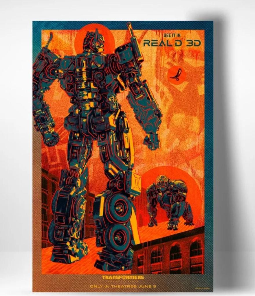 Transformers Rise of the Beasts Metal Poster, Movie Wall Art 20x30cm