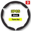 Non-Slip Car Steering Wheel Cover Carbon Fiber Booster Cover Auto Interior Accessories For BMW F10 G30 E92 G20 E46 E90 X3 X5 E53