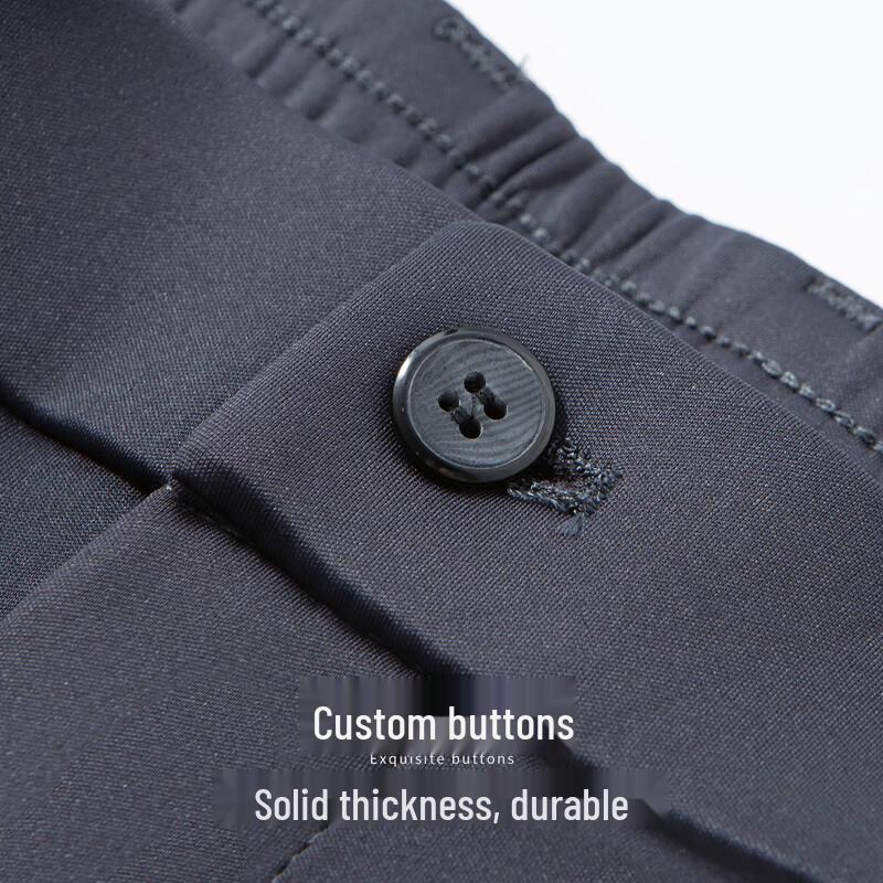 Hodo Men's Warm Straight-Leg Casual Business Pants