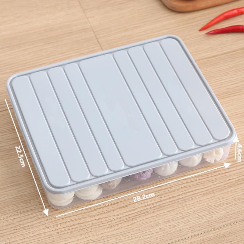 Household Food Egg Crisper Box Refrigerator Dumpling Box Wonton Fresh-Keeping Organizers Quick Freezing Refrigerator Storage