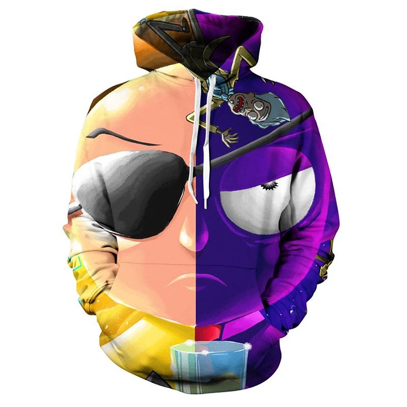 Cartoon And Rick 3d Print Casual Hoodies Women Men Sweatshirt New Pullover