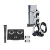 Metal Wall Mount Kit for PS5/PS5 Slim/PS5 Pro with Controller Charging Station, Cooling Fan, Headset Hanger for Playstation 5
