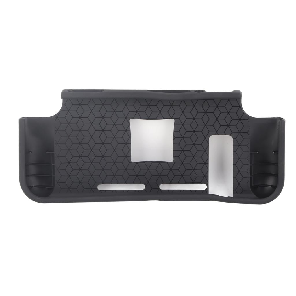 For Switch Protective Case Cover Soft Silicone Ultrathin TPU Game Console Protective Cover with Ergonomic Grip Black
