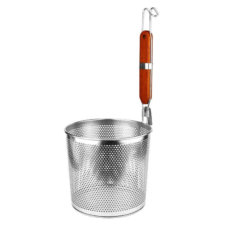 Stainless Steel Large Slotted Spoon for Mala Tang, Noodle Scooping, Boiling Soup, Straining & Hot Pot Vegetable Basket