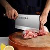 Heavy Duty Stainless Steel Meat Cleaver, Ultra-Sharp Chef's Knife, Professional Butcher Knife, Thickened Blade Kitchen Knife