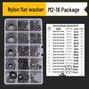 White & Black Nylon Insulating Washers: Plastic Screw, Flat, and Spacer In M2/M4/M5/M6 Sizes