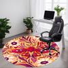 1pc Butterfly Print Carpet, Round Non Slip Durable Large Size Office Carpet, Suitable for Office