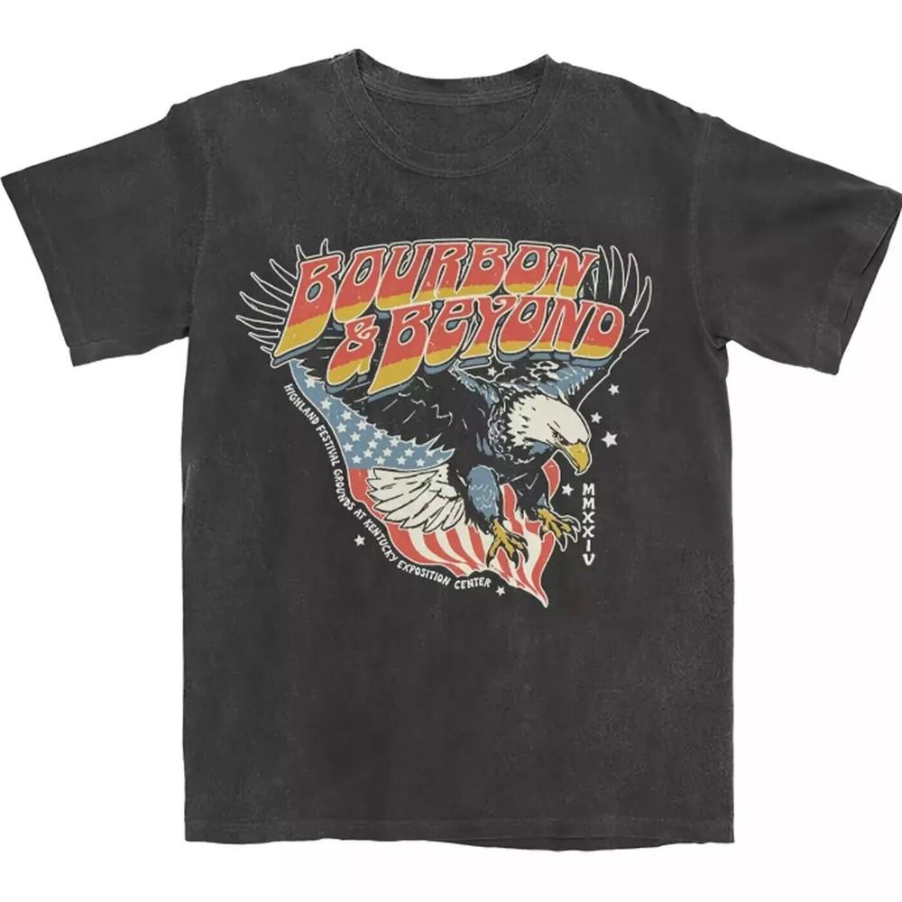 Bourbon & Beyond 2024 Skybound Vtg Unisex Black T-Shirt Size S-3XL N0210_22 Unisex T-Shirt XXXL